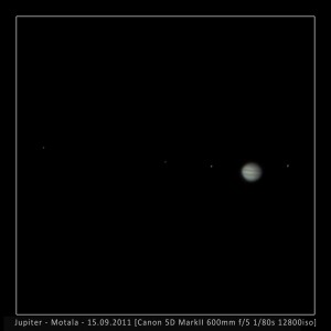 Jupiter von Motala/Schweden aus am 15.9.2011